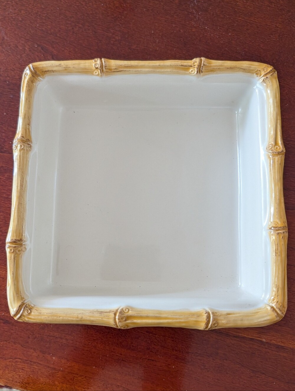 Juliska Bamboo Pattern Square Dish - Picture 2 of 6